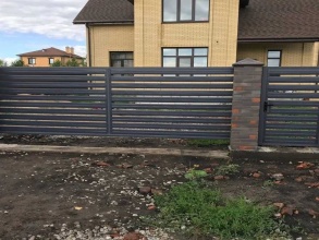 Забор жалюзи 72 метра фото в Сергаче